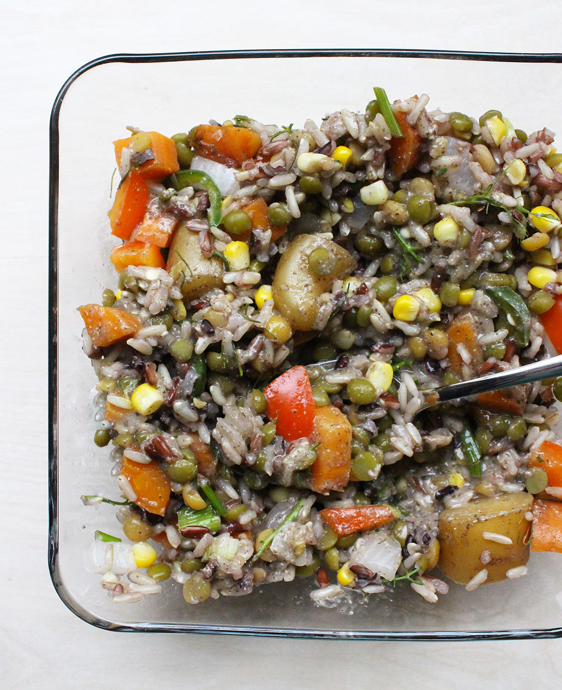 Country Rice, Veggies & Chia Seed Gravy Amanda Nicole Smith